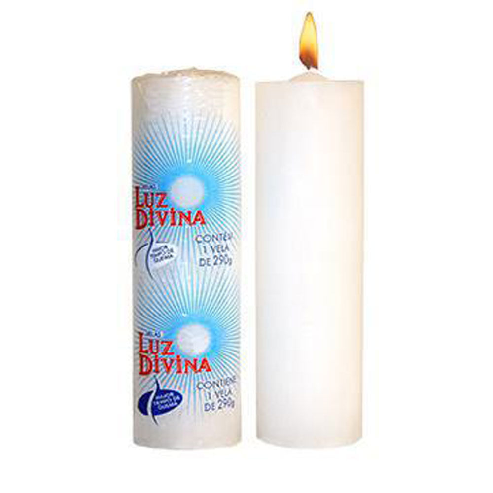 Como Acender Vela De 7 Dias VELA LUZ DIVINA 7 DIAS BCA 270G - hiperideal