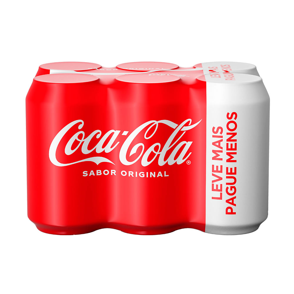 Refrigerante Coca Cola Barcode Lata 350ml Hiperideal Refrigerante Coca Cola Barcode Lata 350ml Hiperideal