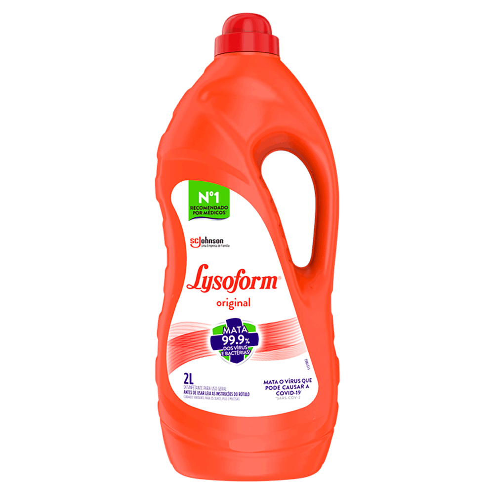 Desinfetante Liquido Lysoform Uso Geral Original 2l - hiperideal