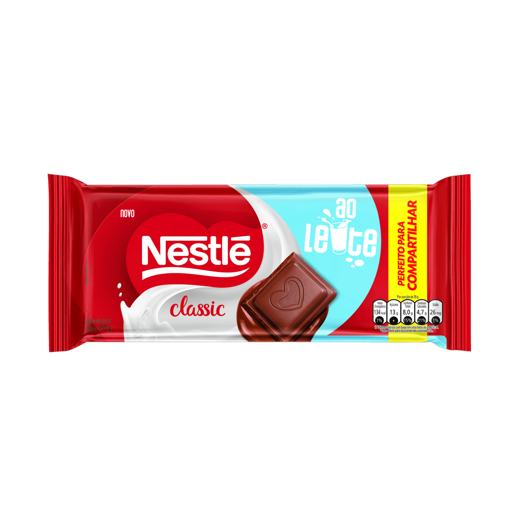 Chocolate Ao Leite Nestle Classico 150g - hiperideal
